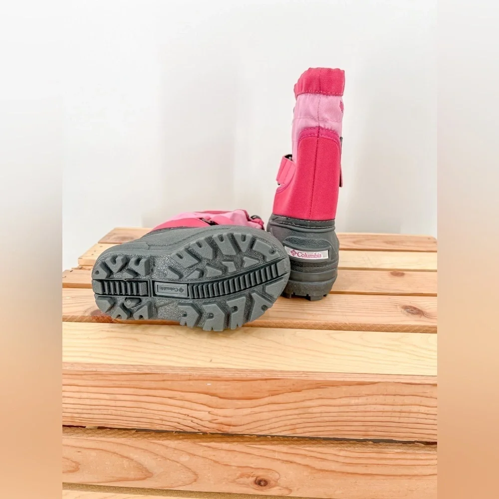 Columbia Girl Winter Snow Boots Black Pink